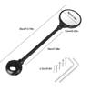 AtfArt Bike Mirror Handlebar Mount HD Bike Rear View Mirror Bicycle Mirrors for Handlebars Adjustable Rotatable Bike Mirrors Ride Safely (A-2 Pcs Black Long Mirror) view 4