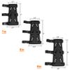 KRATARC Archery Arm Guard Adjustable 3-Strap Accessory Lightweight Hunting Target Practive Adult Unisex (Black, Length 8'') view 3