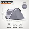 EchoSmile Instant Pop Up Camping Tent, 2/4/6 Person, Easy Setup Tent, Water Resistant Dome, Portable with Carry Bag view 2