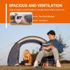 EchoSmile Instant Pop Up Camping Tent, 2/4/6 Person, Easy Setup Tent, Water Resistant Dome, Portable with Carry Bag view 4