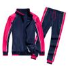 watersouprty Men's Casual Tracksuit 2 Pieces Long Sleeve Running Jogging Running Athletic Sports Set (Navy blue (female),L) view 1