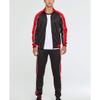 watersouprty Men's Casual Tracksuit 2 Pieces Long Sleeve Running Jogging Running Athletic Sports Set (Black,M) view 2