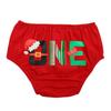 Baby Boys Cake Smash Outfits Wild One Crown for 1st 2nd Birthday Party 4PCS Shorts Bowtie Suspenders Headbands Clothes Christmas hat 18-24 Months view 3