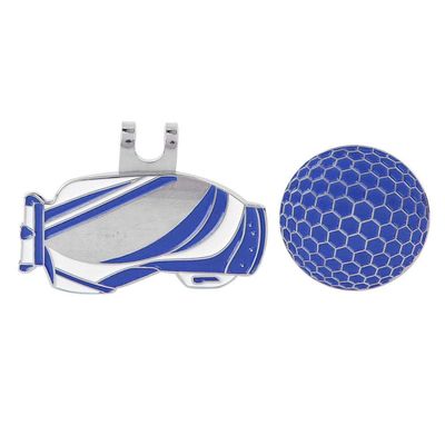 Keenso Hat Clip,Portable,Lightweight, Ball Marking Tool,Metal Hat Clip,Marker Practicing Accessory(Blue)