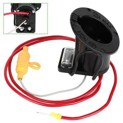 ECCPP 48V Golf Cart Charger Receptacle and Fuse Assembly for Club Car DS 2000-up Electric, Golf Cart Charging Receptacle OEM 1018021-01 1018468-01
