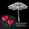 Lace Umbrella Parasol Vintage Wood Embroidery Parasol Wedding Bride Photography Umbrella (2-2) view 4