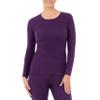 Fruit of The Loom Women's Micro Waffle Thermal Crew Top, Violet, 3X Plus view 1