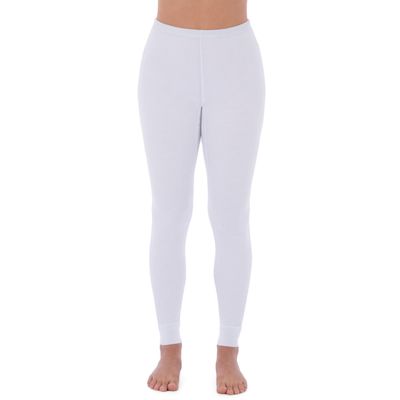 Fruit of the Loom Women's Micro Waffle Thermal Bottom, Small, White