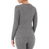 Fruit of The Loom Women's Micro Waffle Thermal Crew Top, Smoke Heather, Large view 2