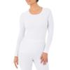 Fruit of The Loom Women's Micro Waffle Thermal Crew Top, White, Small view 1