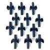 12 Pieces Trampoline Enclosure Pole Gap Spacers -Trampoline Plastic Safety Enclosure Replacement Accessories view 2