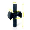 12 Pieces Trampoline Enclosure Pole Gap Spacers -Trampoline Plastic Safety Enclosure Replacement Accessories view 4
