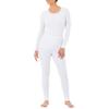 Fruit of The Loom Women's Micro Waffle Thermal Set, White, 1X Plus view 1