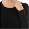 Fruit of The Loom Women's Micro Waffle Thermal Crew Top, Black, X-Large view 3