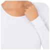 Fruit of The Loom Women's Micro Waffle Thermal Crew Top, White, 1X Plus view 3