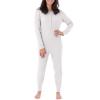 Fruit of The Loom Women's Micro Waffle Thermal Union Suit, White, 2X Plus view 1