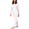 Fruit of The Loom Women's Micro Waffle Thermal Union Suit, White, 2X Plus view 3