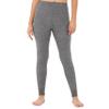 Fruit of the Loom Women's Micro Waffle Thermal Bottom, 2X, Smoke Heather view 1