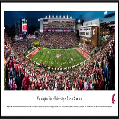 Washington State Football - 40.25x13.75-inch Panoramic Framed Picture