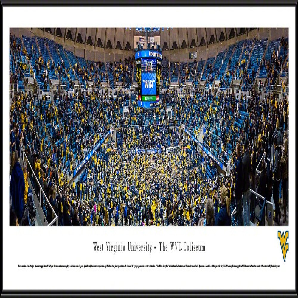 West Virginia Basketball - 40.25x13.75-inch Panoramic Framed Picture