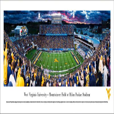 Blakeway Worldwide Panoramas, Inc. West Virginia Football, Sunset - 40x13.5-inch Panoramic Poster