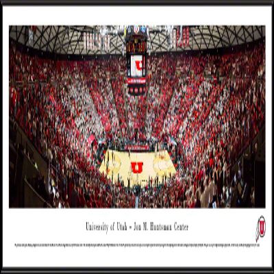 Utah Utes Basketball - 40.25x13.75-inch Panoramic Framed Picture
