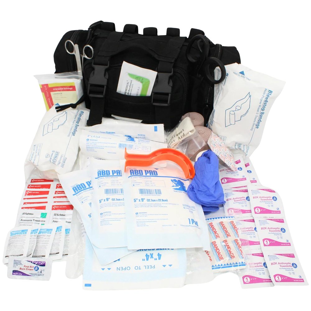 Luminary OFAK Operator-Fast-Access-Kit Stocked First Aid Kit Grab & Go Bag for Home Range Vehicle Tactical Vest or Duty Belt (Black)