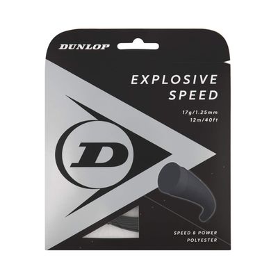 Dunlop Sports Explosive Speed Tennis String, Black, 17g, 1 Set