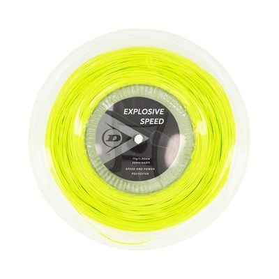 Dunlop Sports Explosive Speed Tennis String, Yellow, 17g, 660' Reel