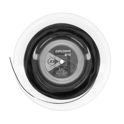 Dunlop Sports Explosive Bite Tennis String, Black, 16g, 660' Reel