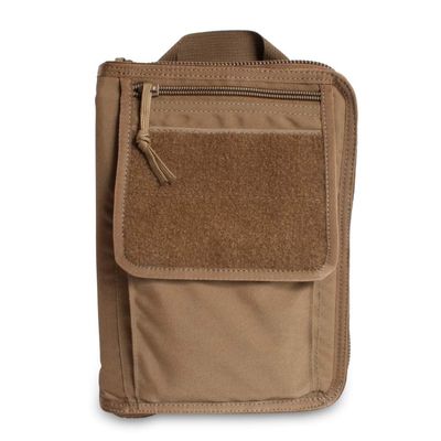 Tactical Notebook Covers Pilot Aircrew Checklist Binder Cover | Zippered Cordura Case with Binder Rings | Includes 30 Vinyl Envelopes for Tactical Organization | Durable Field Gear (Coyote Brown)