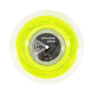 Dunlop Sports Explosive Speed Tennis String, Yellow, 16g, 660' Reel