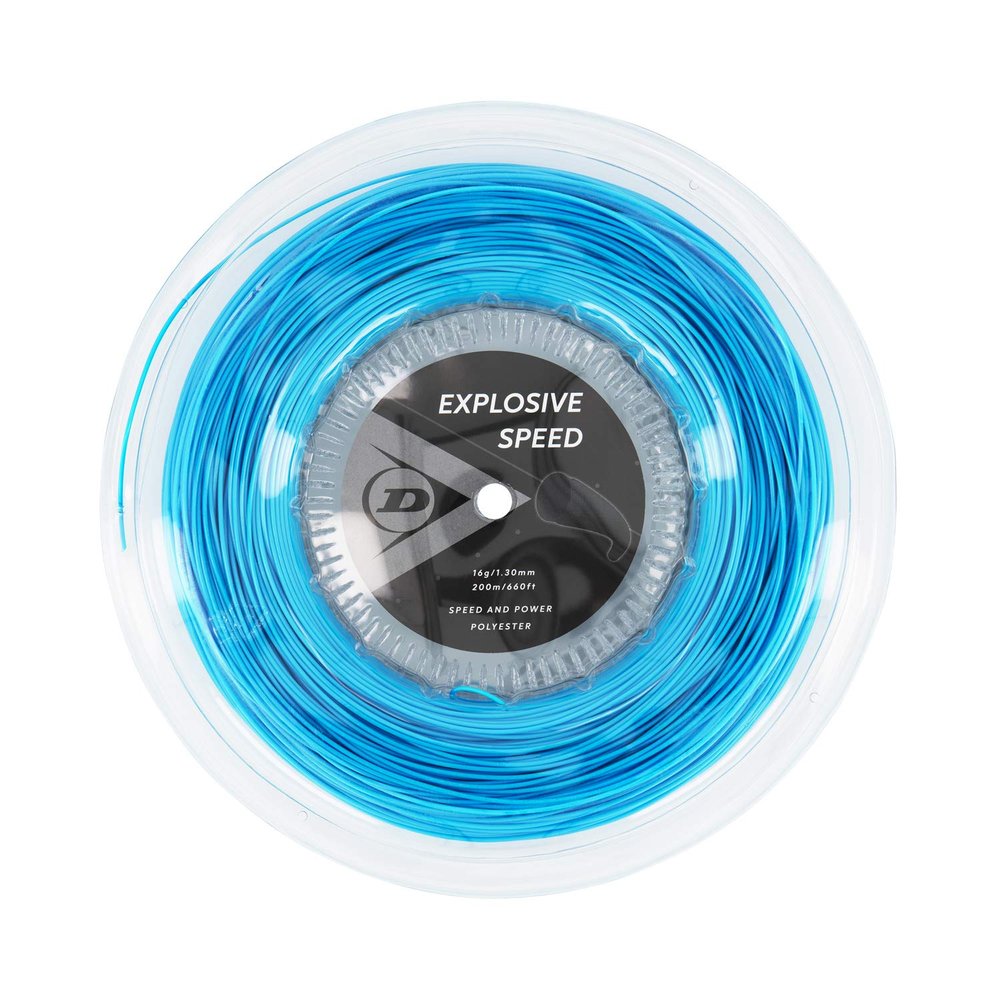 Dunlop Sports Explosive Speed Tennis String, Blue, 16g, 660' Reel