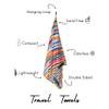 ECCOSOPHY Microfiber Beach Towel -Sand Free Towels are Quick Dry, Light Weight, Super Absorbent-Perfect Pool, Travel, Cruise, Camping Essentials-Oversized Extra Large for Adults (Key West) view 4