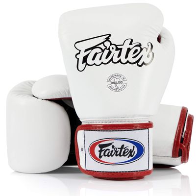 Fairtex BGV1 Muay Thai Boxing Training Sparring Gloves for Men, Women, Kids| Premium Quality, Light Weight & Shock Absorbent 16 oz Boxing Gloves -White/Black/Red
