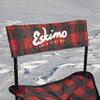 Eskimo Folding Ice Chair, Standard, Buffalo Plaid Adjustable Height, Alloy Steel Red/Black view 4