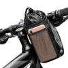 Caudblor Bike Water Bottle Holder Bag for Kid Adult, Insulated Bicycle Coffee Cup Holders with Phone Storage, Black Handlebar Drink/Beverage Container for Walker/Cruiser/Exercise/Mountain Bike view 1