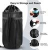 Caudblor Bike Water Bottle Holder Bag for Kid Adult, Insulated Bicycle Coffee Cup Holders with Phone Storage, Black Handlebar Drink/Beverage Container for Walker/Cruiser/Exercise/Mountain Bike view 2