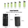 Caudblor Bike Water Bottle Holder Bag for Kid Adult, Insulated Bicycle Coffee Cup Holders with Phone Storage, Black Handlebar Drink/Beverage Container for Walker/Cruiser/Exercise/Mountain Bike view 4
