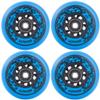 AOWISH 4-Pack Inline Skate Wheels Outdoor Asphalt Formula 85A Hockey Roller Blades Replacement Wheel with Bearings ABEC-9 and Floating Spacers (Blue, 72mm) view 1