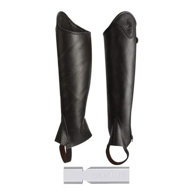 LJQ Leather Riding Leggings Chaps Equestrian Equipment Comfortable Riding Leggings Suitable for Protecting The Riders Calf and Breeches,5XL