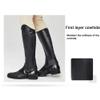 LJQ Leather Riding Leggings Chaps Equestrian Equipment Comfortable Riding Leggings Suitable for Protecting The Riders Calf and Breeches,5XL view 4