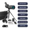 Omano Smithsonian Spotting Scopes for Target Shooting  20-60x60 Spotting Scopes for Bird Watching  Best Spotting Scope with Tripod and Phone Adapter for Adults  Includes Smithsonian Bird Guide view 2