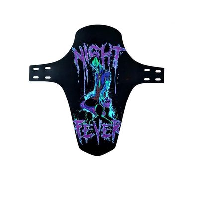 TX txmachine Fenders Mountain Style Front Mudguard Bike Fender Bike Mudguard Fits 26'' 27.5'' 29'' 2pcs with 20pcs Cable Ties(Black/Purple)