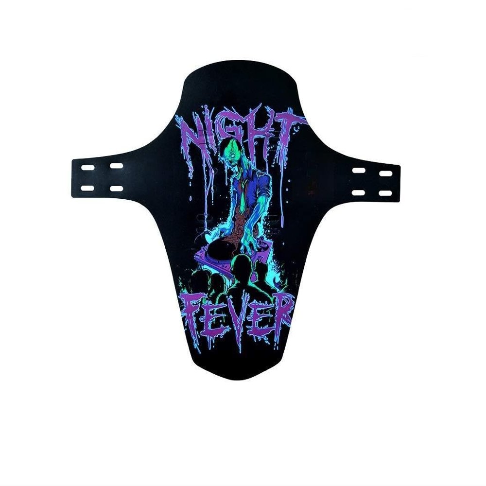 TX txmachine Fenders Mountain Style Front Mudguard Bike Fender Bike Mudguard Fits 26'' 27.5'' 29'' 2pcs with 20pcs Cable Ties(Black/Purple)
