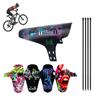 TX txmachine Fenders Mountain Style Front Mudguard Bike Fender Bike Mudguard Fits 26'' 27.5'' 29'' 2pcs with 20pcs Cable Ties(Black/Purple) view 4