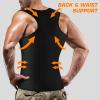 Cimkiz Mens Sweat Sauna Vest for Waist Trainer Zipper Neoprene Tank Top, Adjustable Sauna Workout Zipper Suit (Black, X-Large) view 4