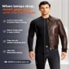 CL convallaria Thermal Underwear for Men, Long Johns Winter Hunting Gear Sport Base Layer Top and Bottom Set Midweight Black L view 4