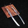 Wixine 2Pairs Sword Earring & Sword and Knight Silver Earrings Dagger Medieval Weapon Drop Sword Jewelry view 3