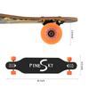 PINESKY 41 Inch Longboard Skateboard 9 Ply Natural Maple Complete Skateboard Cruiser for Cruising, Carving, Free-Style and Downhill with T-Tool Skull view 3